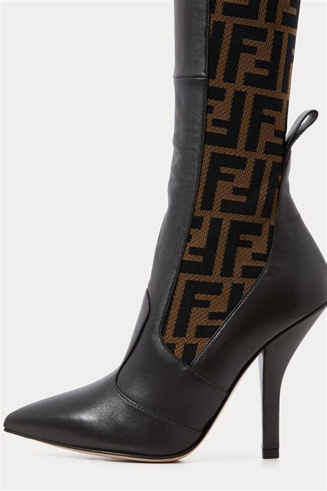 high heel fendi boots women|fendi platform heels.